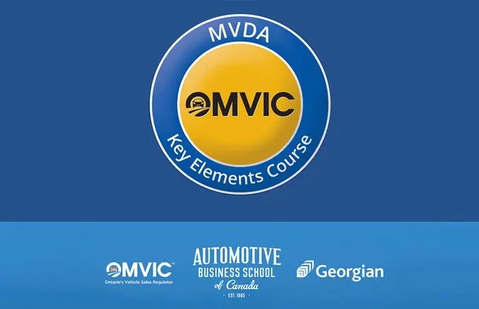 Georgian College x OMVIC MVDA Key Elements Course